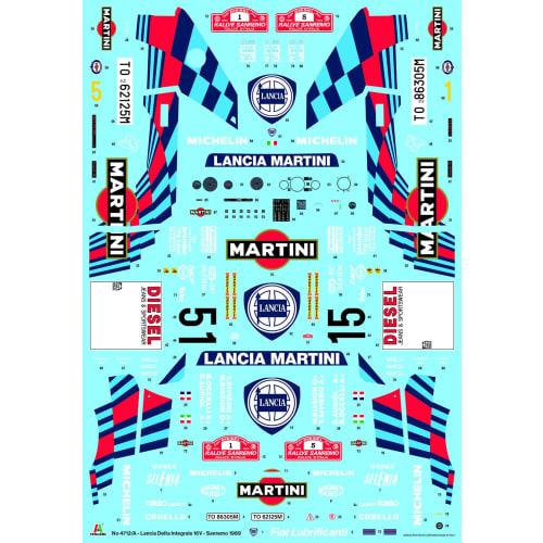 Italeri 1/12 Scale Lancia Delta HF Integrale 16V 1989 Sanremo Rally Plastic Model Kit (IT4712JP) with Japanese Instruction Manual