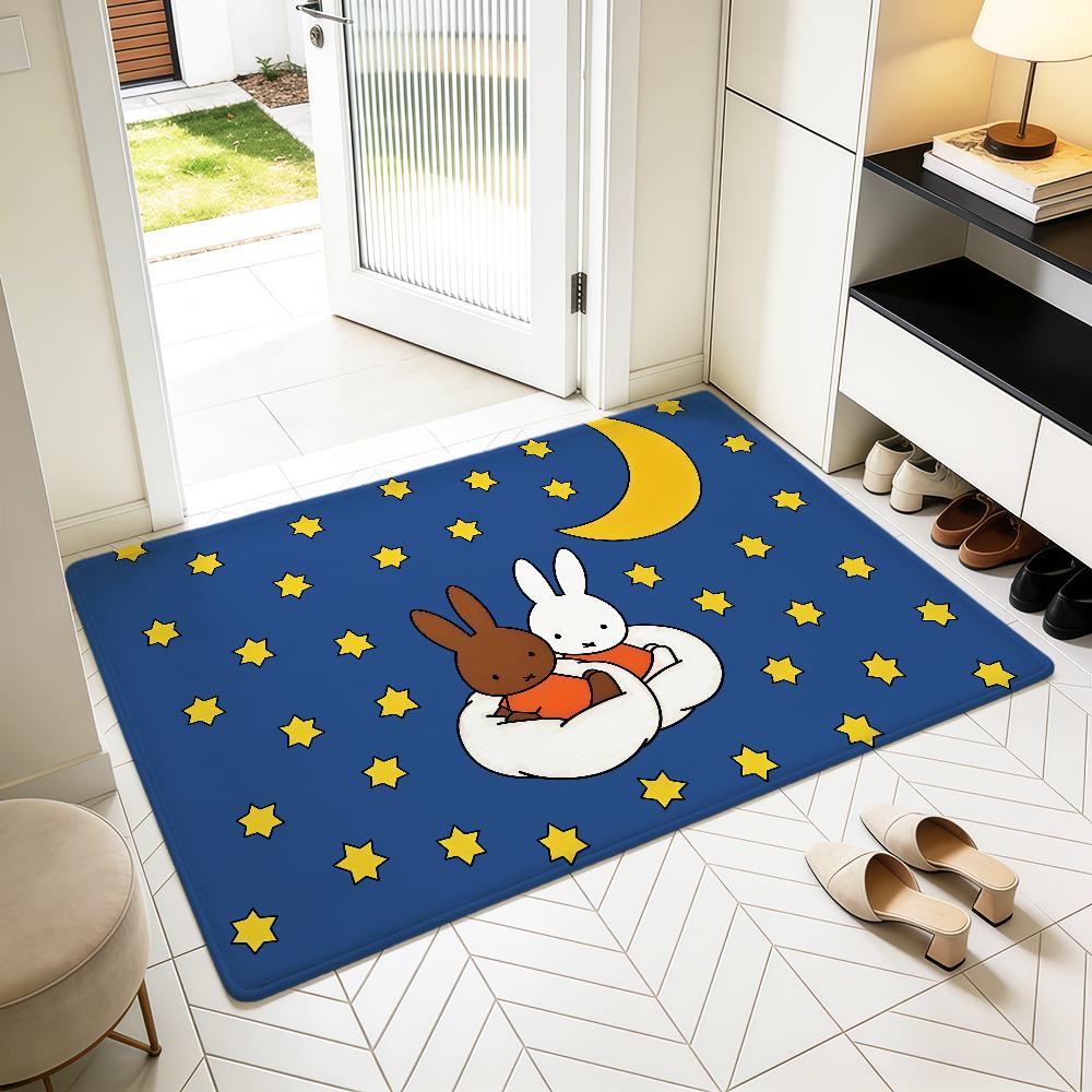 Cartoon Rabbit Cute M-Miffy n-nijntje Home Bedside Rug Kitchen Bath Floormat Hallway Balcony Carpet Entrance Doormat hogar Decor