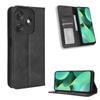 For TECNO Spark 10C 4G Wallet Phone Case Anti-Dust Stand PU Leather Protective Cover with Retro Texture
