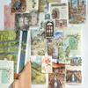 100pcs/lot Memo Pads Material Paper Watercolor Life Illustrated Guide Junk Journal Scrapbooking Cards Retro Background