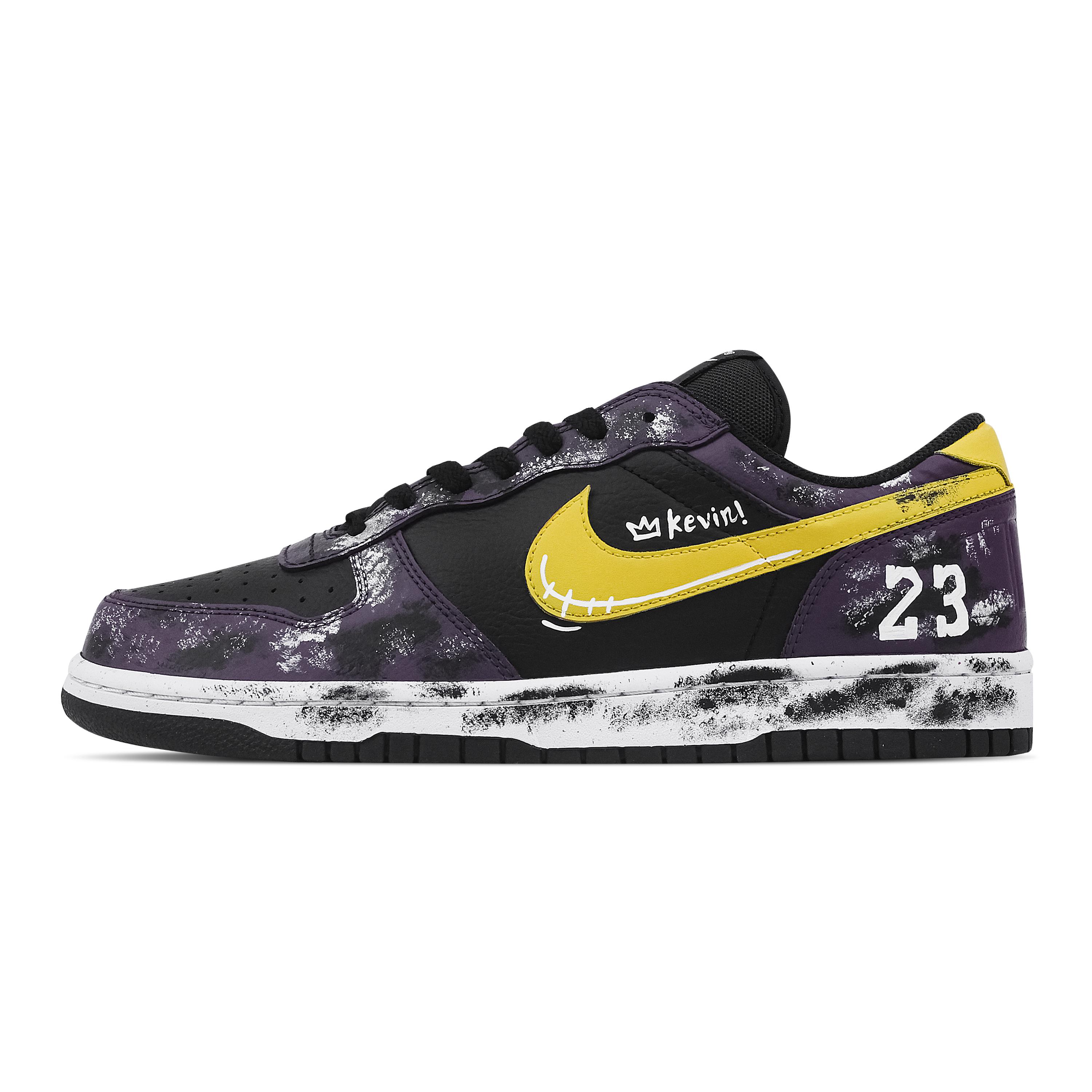 

Nike Big Trendy Warrior Soul Abrasion Resistant Breathable Low top Skateboard Shoes Men s Black Purple 355152-016(Team773-) 42.5