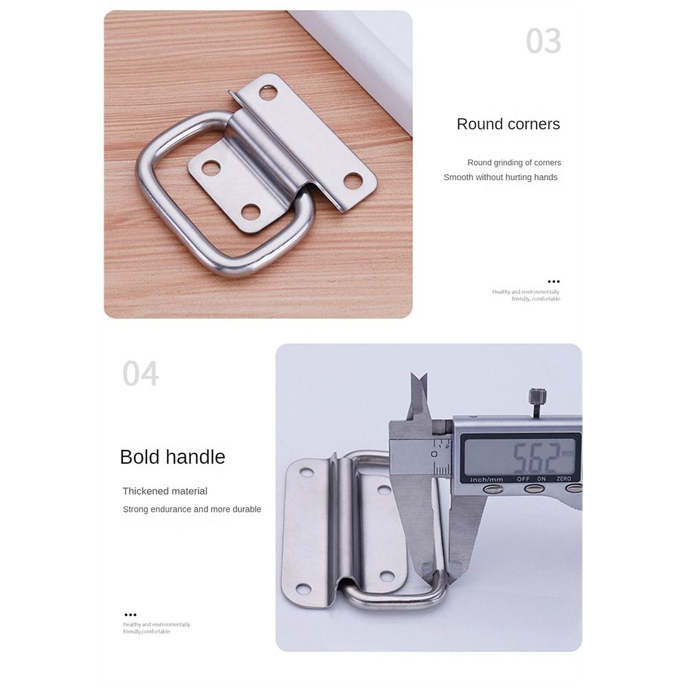 Folding Tool Box Handle Pull Case Handle Simple Cabinet Folding  Handle  Cupboard
