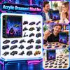 2D Acrylic Flat Christmas Calendar for Holiday Countdown and Decoration