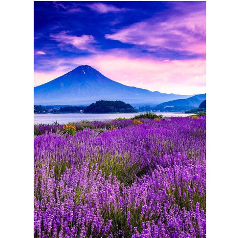 

Полный круглый/квадратный 5D Diy алмазная живопись лавандовый пейзаж Алмазная вышивка наборы крестиков домашний декор подарки ручной работы