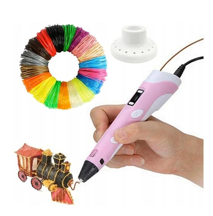 3D pen for kids creative printer fun PE12 pink refill