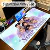 Large Mouse PadBTS Custom Name Text Personalized Desk Mat Non Slip Gaming Pad
