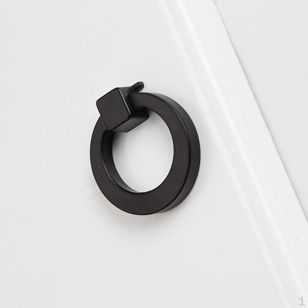 Ретро Мебельная Ручка Ручки Ручки Ручка, Сплав Цинка Black