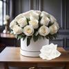 CV31484-20 CARNATION Flower Head Artificial Flowers for Decorations Burgundy