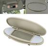 Sun Visor Mirror Cover 1 Pcs Beige Car Accessories