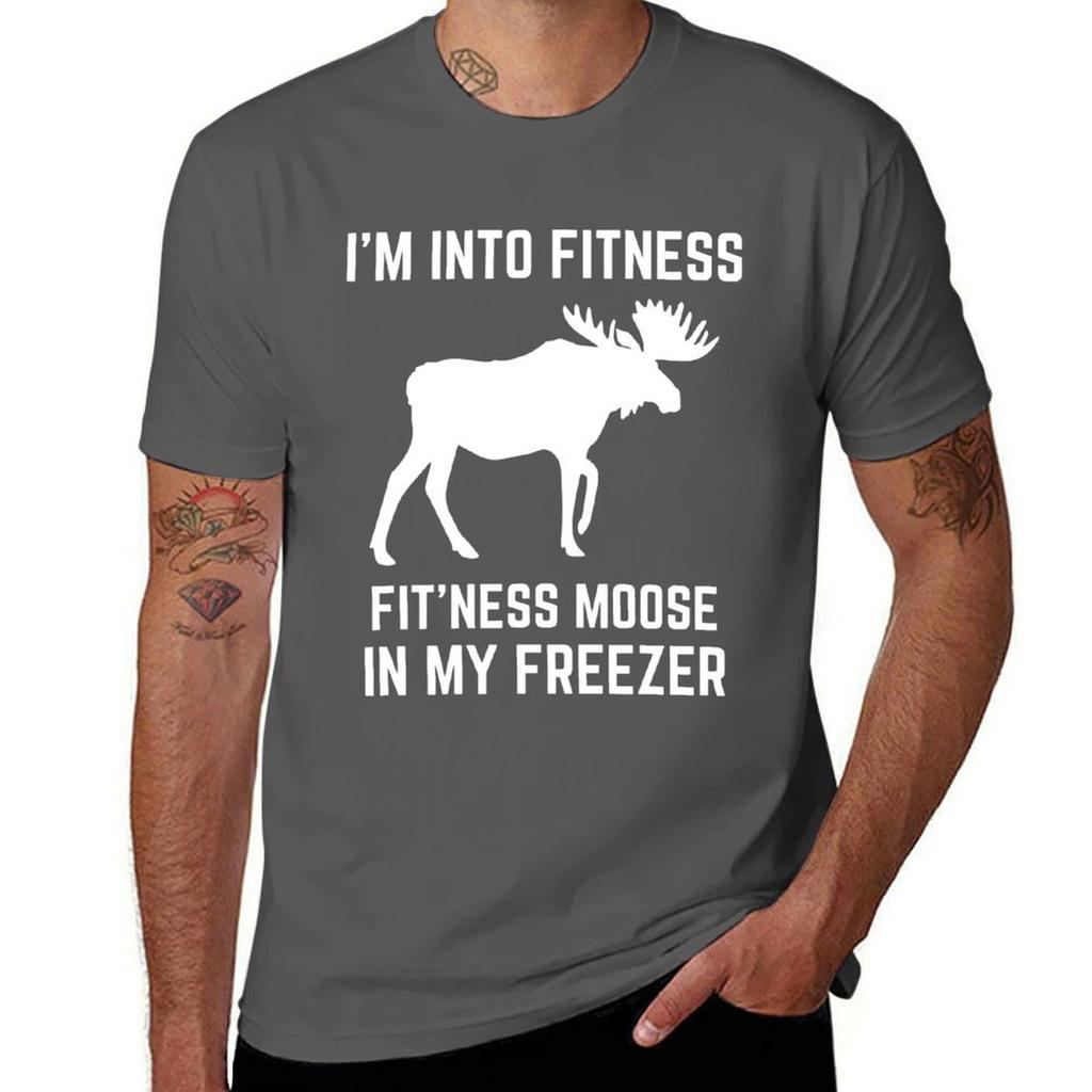 Im Into Fitness Fitness Moose In My Freezer Hunting Tshirt Thanksgiving Casual Tee