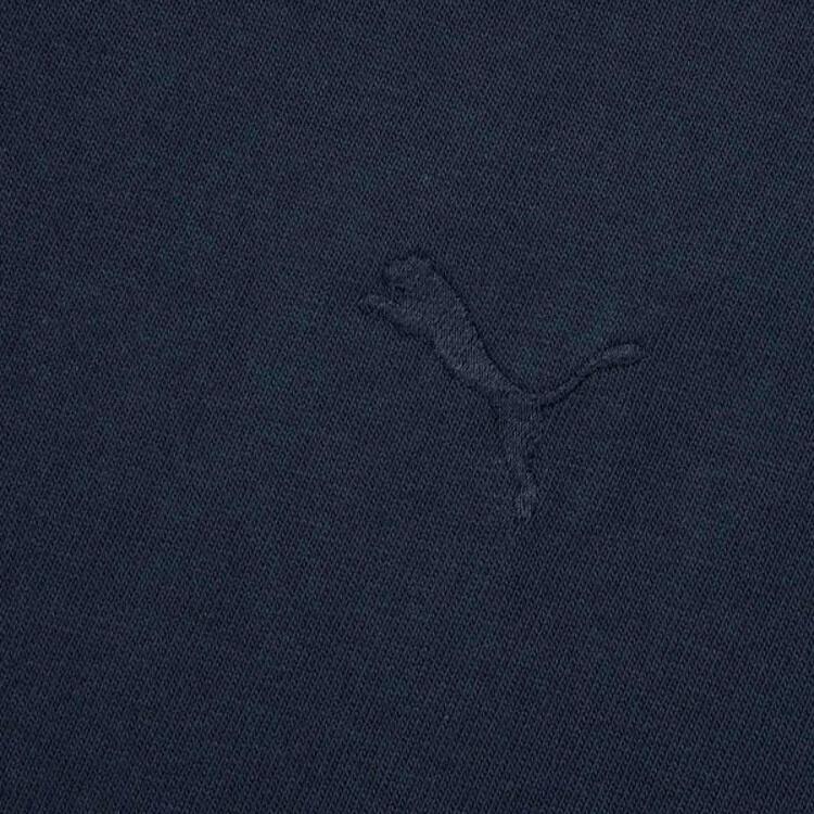 Puma Primeess Ss25 Relaxed Nautical Casual Crew Neck Solid Short Sleeve T-Shirt Unisex Tops Navy-Blue 632978-14