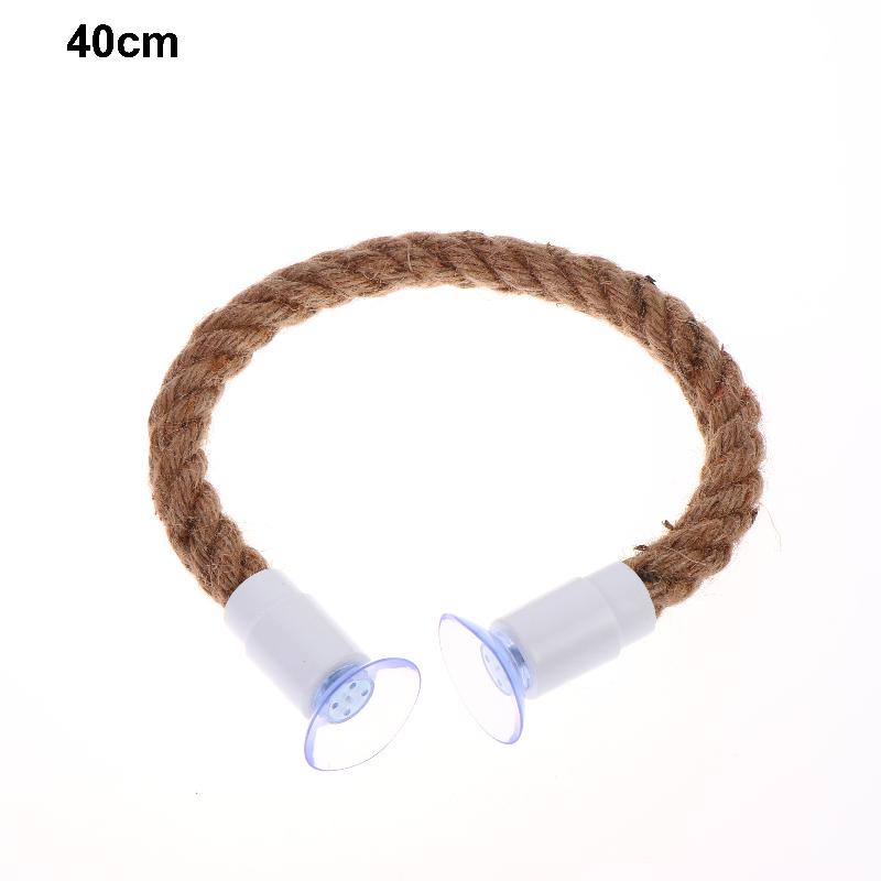 

Linen Rope Diy Bendable Perch For Birds Non-Slip Easy To Install Suction Cup Bird Climbing Rope Chew-Proof Comfortable Grip A1
