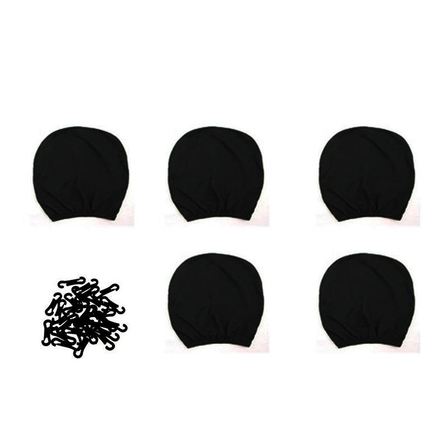 9-teiliges Autositzbezug-Set Universelle Passform für die meisten Autoinnenraumzubehörteile Schwarze Sitzbezüge für die meisten Autos, LKWs, SUVs