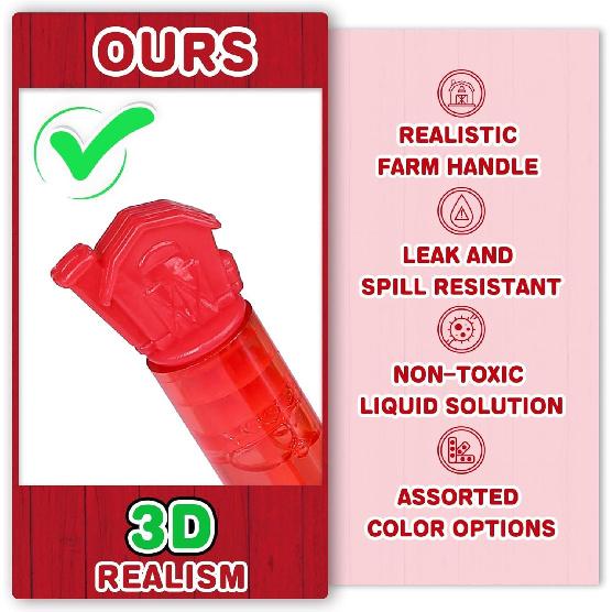 32Pcs Animal Farm Bubbles with Gift Box, Party Favors for Kid, Mini Dog/Horse Bubble Wands Bulk, Birthday Decoration, Pinata Filler, Goody Bag