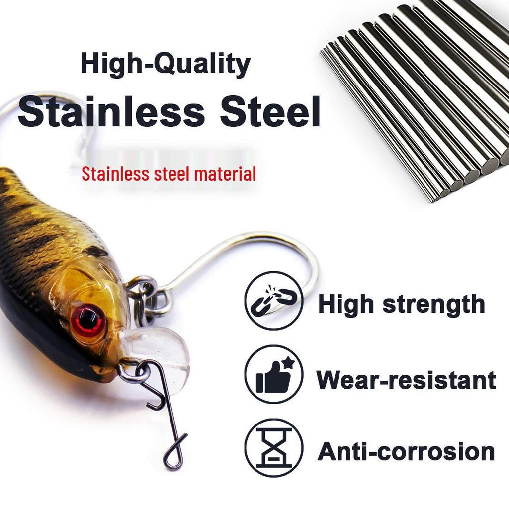 Doppelter Edelstahl-Sicherheitsnadel-Wirbelverbinder zum Öffnen für Meeresangelhaken