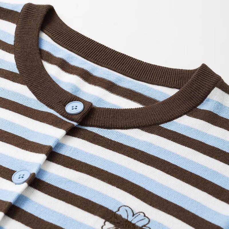 Chuyu Striped Knit Cardigan