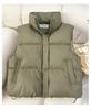 2024 Trendy Loose Stand-Up Collar Cotton Vest: Sleeveless Autumn/Winter Outerwear