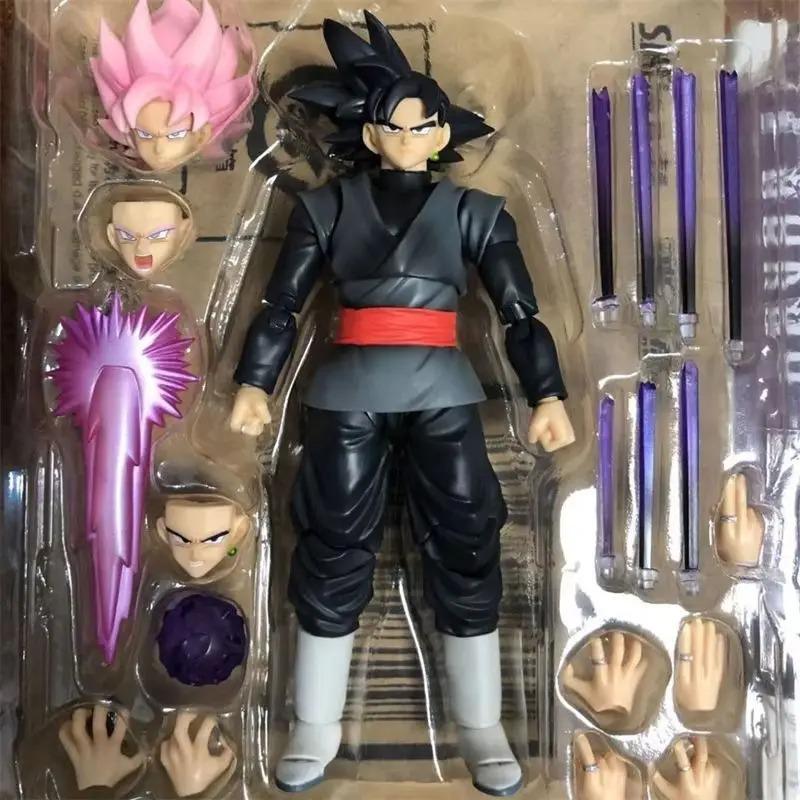 14cm Dragon Sphere Black Goku Zamasu Animation Action Figure Super Saiyan Movie Version Dbz Miniature With Multiple Accessories Playthings presents