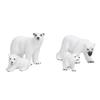 Lifelike White Bear Model Educational Ocean Animal Figures Model White Bear Decoration6pcs