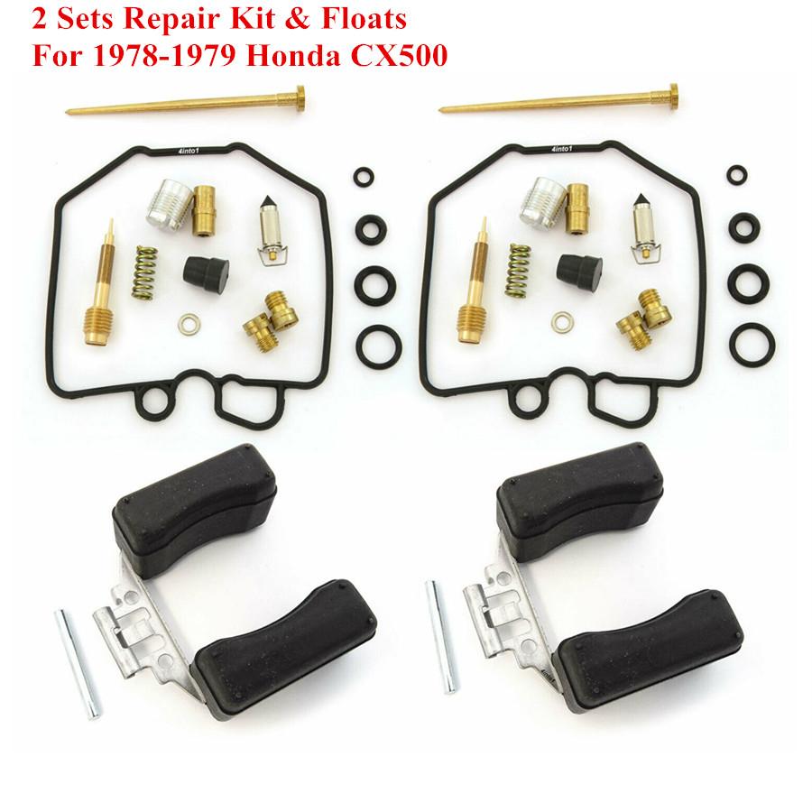 For Motorcycles Cx500 Cx500D 78-79 Years Of Release, 2 Sets Of Repair Kits For Repairing The Carburetor And Floats