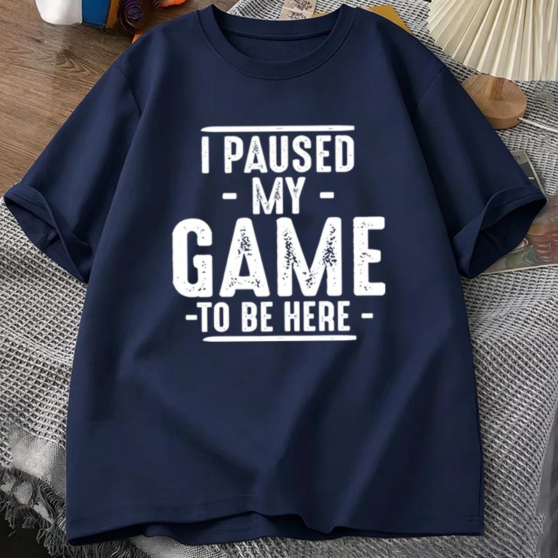 Video Game Lover Tee Funny Mens Casual T‑shirt Father s Day Gift Gamer T‑shirt Casual Short Sleeve Mens Tee Shirt S