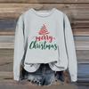 Women's Fashion Casual Long Sleeve Loose Christmas Printed Sweatshirt