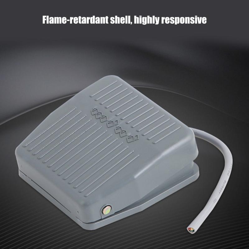 2 Pcs Foot Pedal Switches with 16cm Line Pedal Switches 220V 10A Reset Foot Switches TFS-201 Pedal Foot Switches