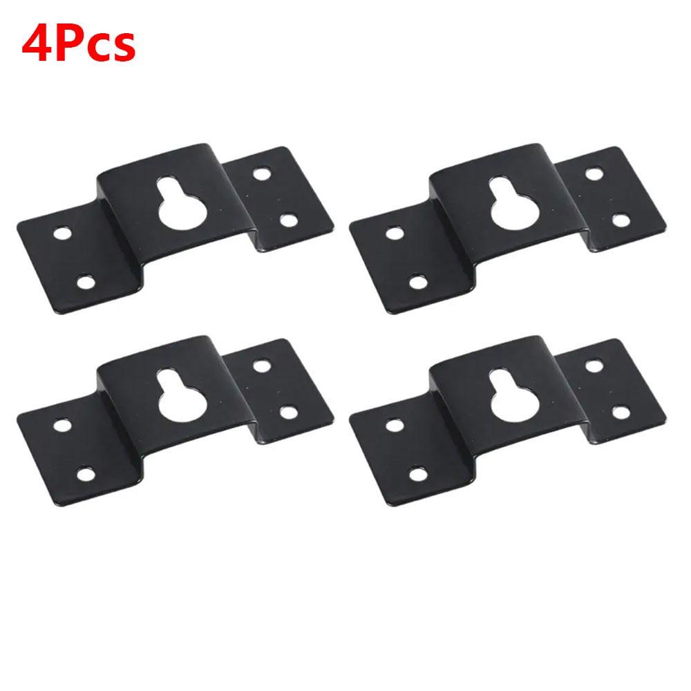 2Pcs Wall Mount Speaker Bracket Metal Universal Rear Hook Hanger Plate Connector Ceiling Stand Clamp