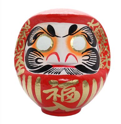 Takasaki Daruma Size for Family Safety and Fulfillment of Doll, Red, 11, 33x30x31cm, Wishes, HKDM-11-RE-1