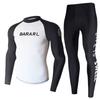 Mens Long Sleeve UPF 50 Rash Guard Swimwear Surfing Diving Swimming Quick Dry Stretch Fit