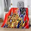 3D Retro Saint Seiya Anime Cartoon Flanelldecke Weich Gemütlich Sofa Bett Reise Decke Kinder Geburtstagsgeschenk
