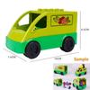 Trailer Car Motorcycle Boat Big Building Blocks Collocation Vehicle Accessory Kid DIY Toys Compatible With Duploed Set Gift