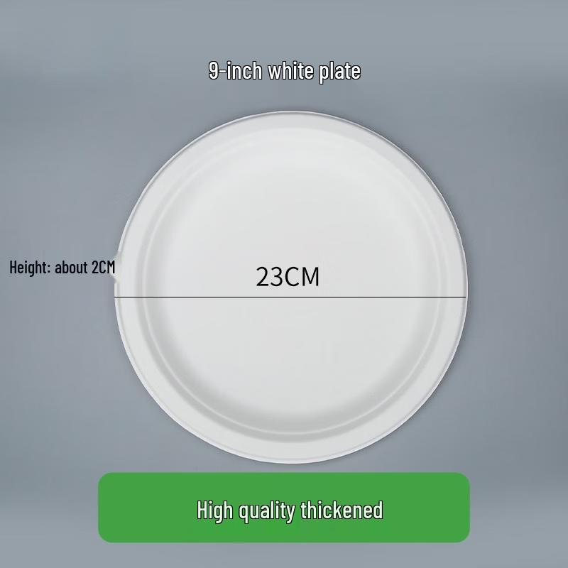 Eco-Friendly Disposable Wheat Straw Dinnerware Set