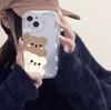 Popular Brown and White Bear Is Suitable for Iphone16promax Mobile Phone Case Apple 15 Girl 14pro Japan and Korea 13/12