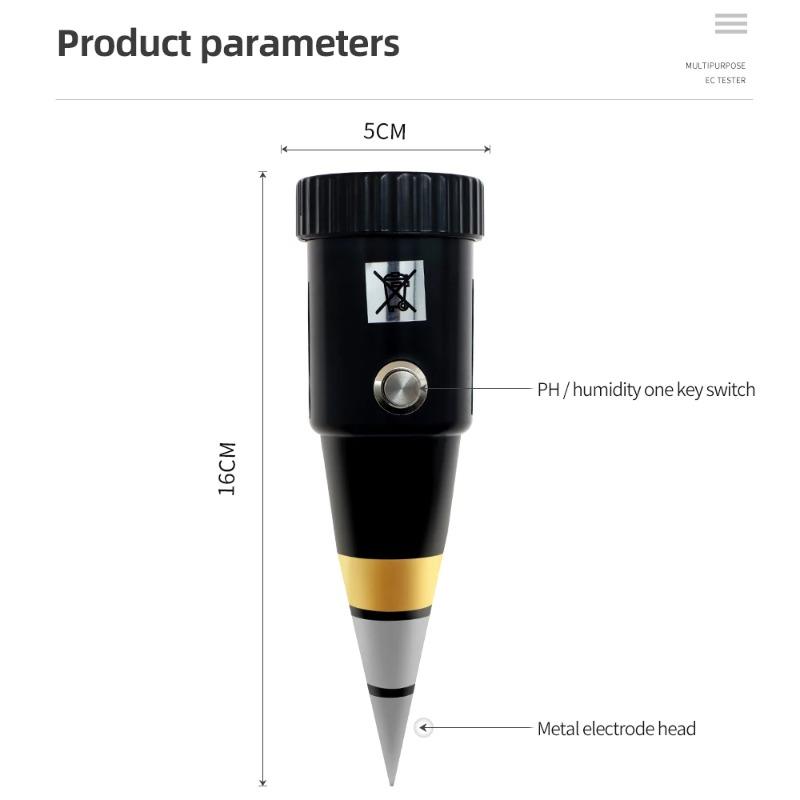 2 in 1 Soil Moisture & PH Meter Humidity Water Analyzer for Garden Plant Flower PH Sensor Monitor Multifunctional Pointer Type