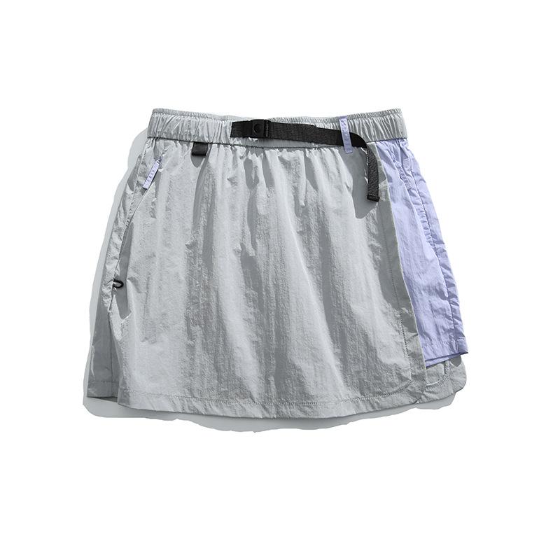 

Летние металлические уличные спортивные водоотталкивающие шорты-юбка Женские горные велосипедные спортивные брюки с цветовой блокировкой S светло-серый