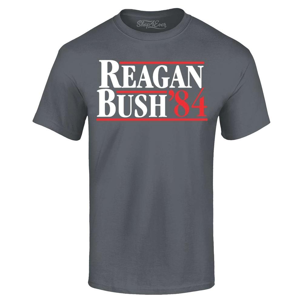 Reagan Bush '84 Retro T-shirt Presidential Campaign Vintage Shirt