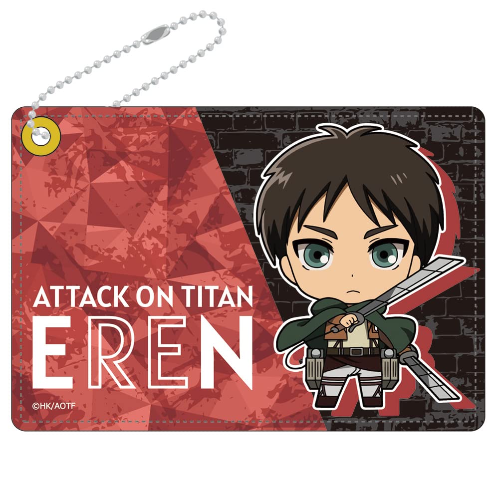 Attack on Titan Synthetic Leather Pass Case G [Eren]