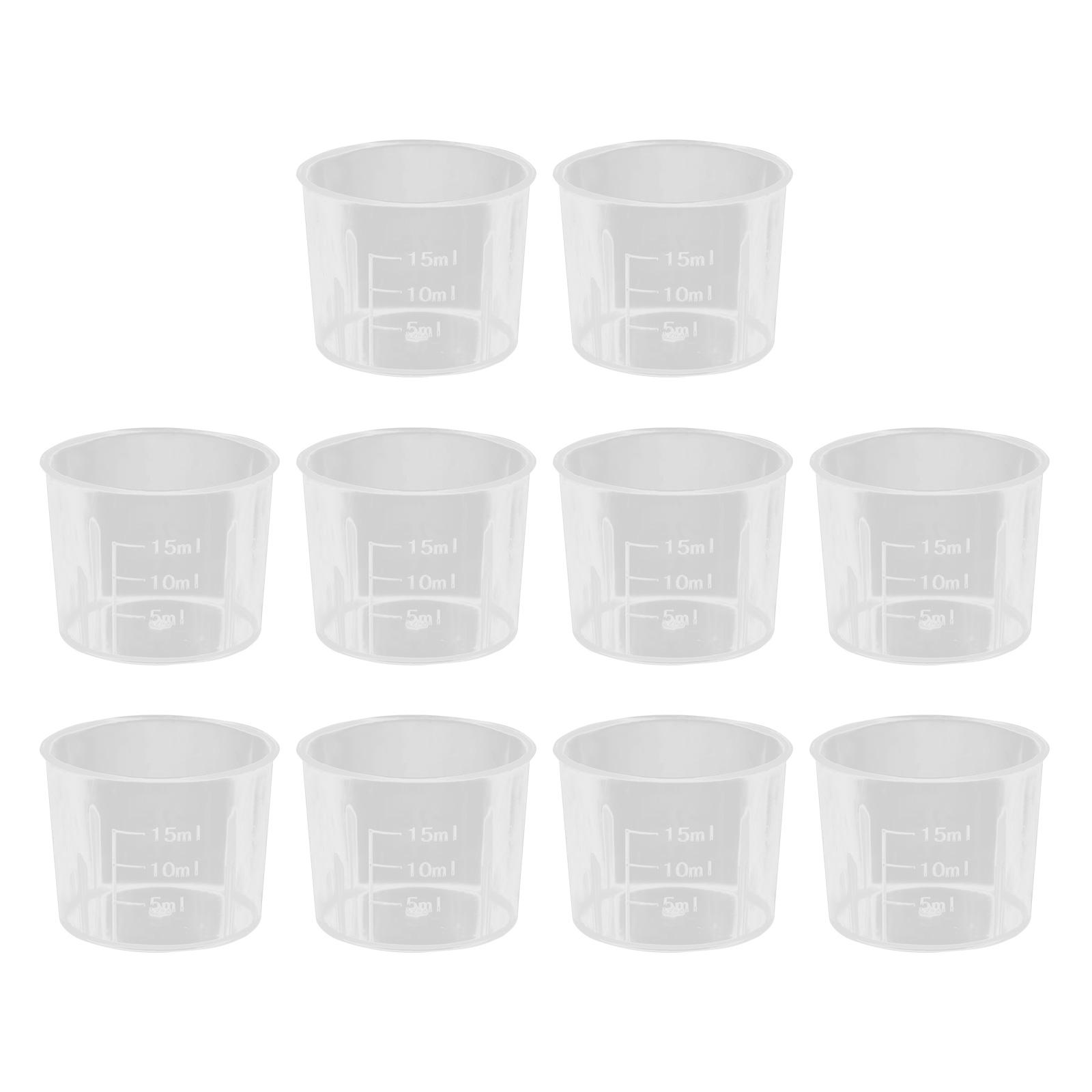 

Практичные прозрачные мерные стаканы, набор инструментов, стакан 15 мл для смешивания эпоксидной смолы, форм для изготовления ювелирных изделий, восковой обработки, легкой очистки
