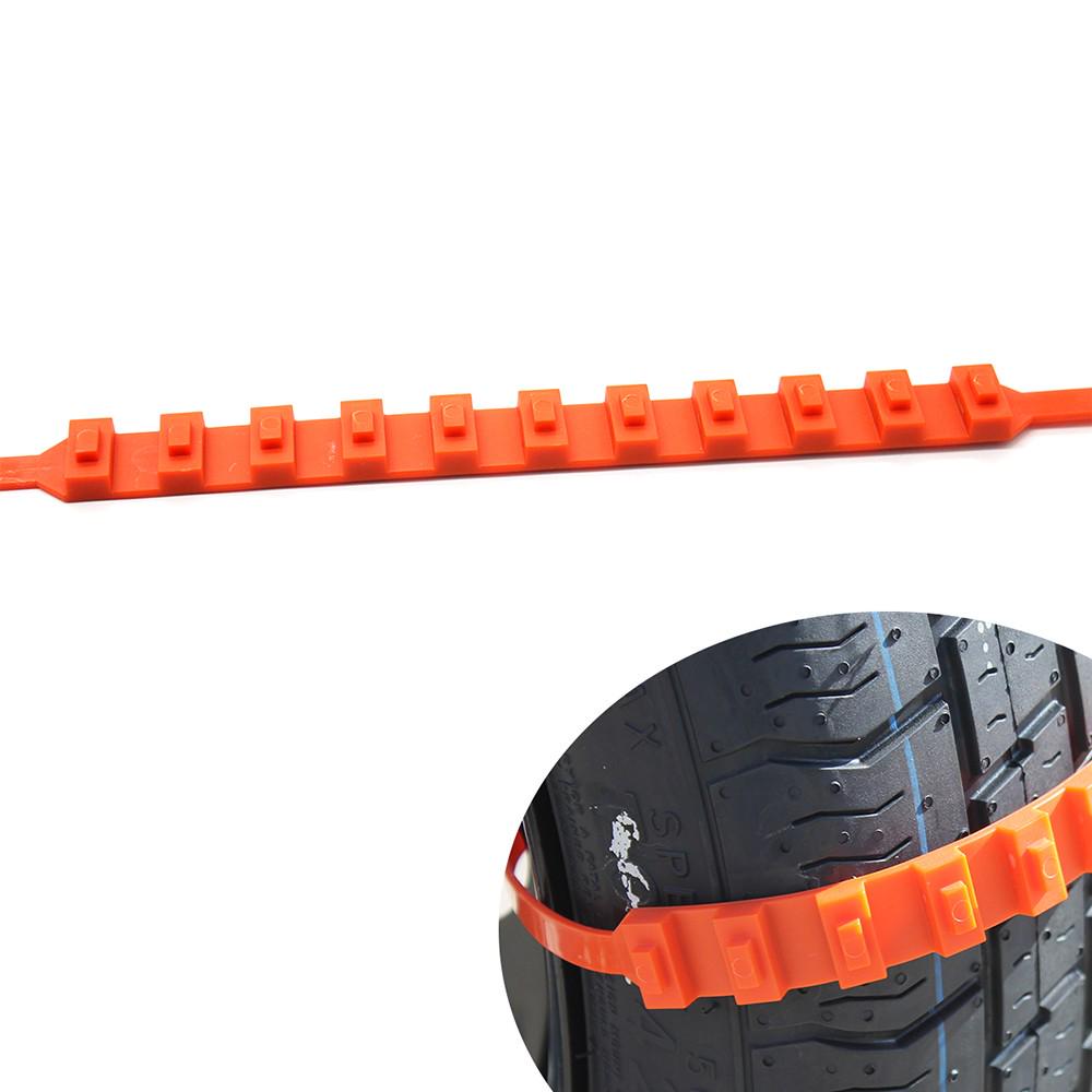 20pcs Car Tire Anti-skid Strap 10*910mm Vehicle Tyre Non-slip Zip Grip Strip Adding Tire Traction for SUV Van Truck Snow Ice Mud