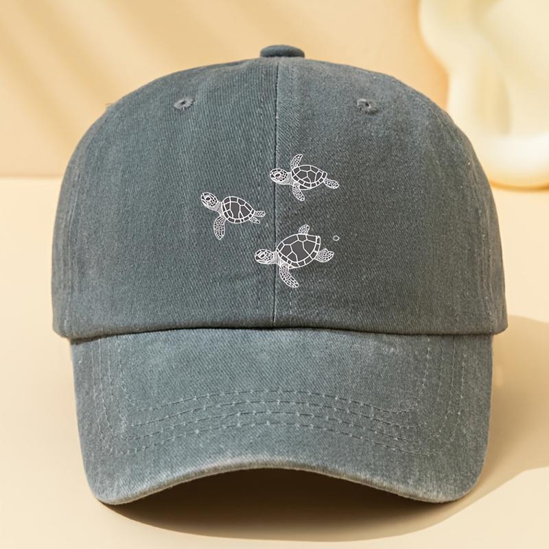 

Turtle print unisex baseball cap with adjustable outdoor casual duckbill cap suitable for outdoor sports and sun protection Adjustable