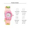 Fashionable and Cute Cartoon Pattern Silicone Strap Colorful Dial Children's Quartz Watch, Suitable for Daily Wear, Christmas Gi