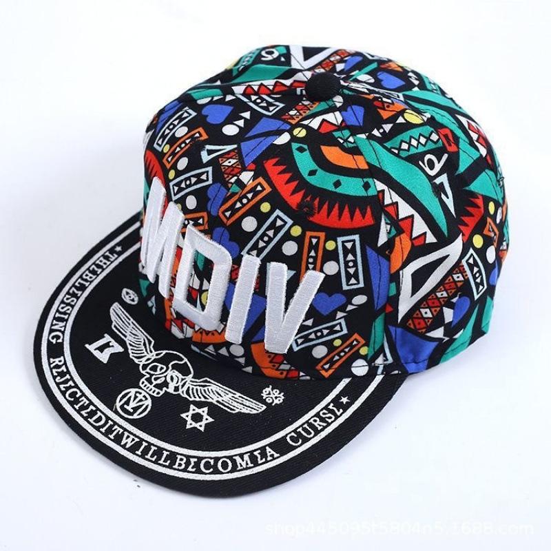 European and American Compton Youth Street Dance Flat-brim Hat Brim Men's Trendy Street Dance Hip-hop Hat Is a Hit Hat