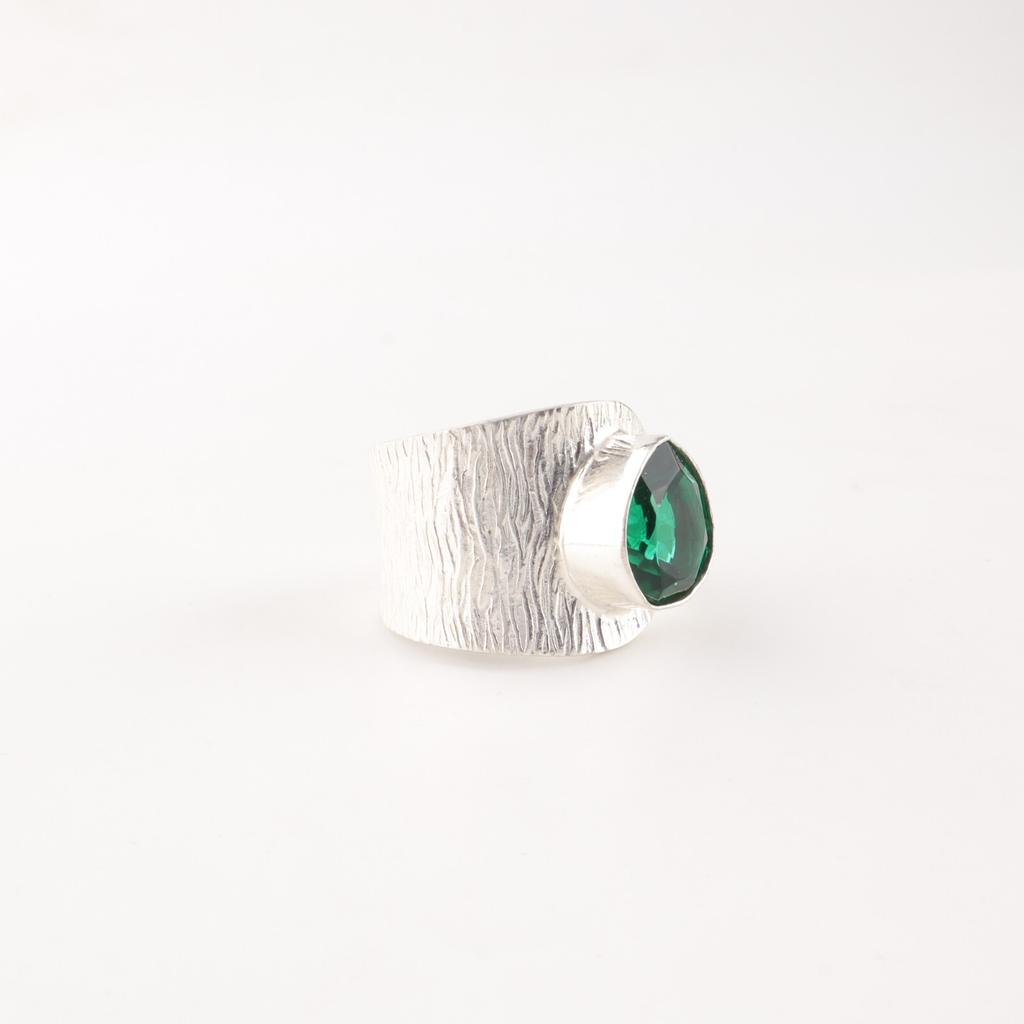 Chrome Diopside Gemstone 925 Sterling Silver Jewelry Handmade Green Stone Ring RR-63-10