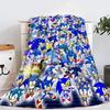 Entzückende Sonic Igel Plüsch Fleece Decke Für Kinder Perfekt Für Winterlichen Komfort