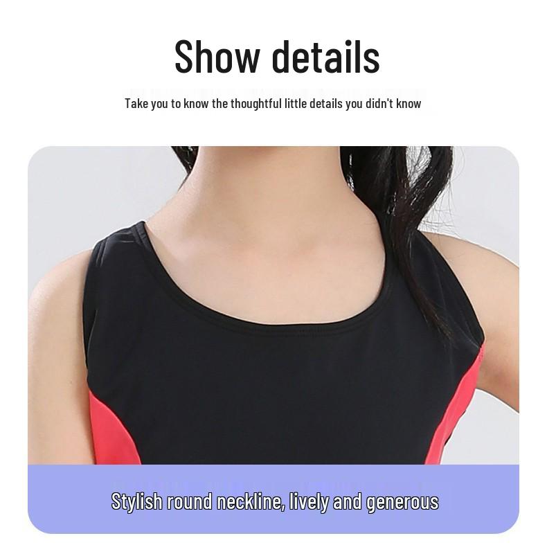 New Girls' Quick-Dry One-Piece Swimsuit for Toddlers & Kids - Professional Training Swimwear