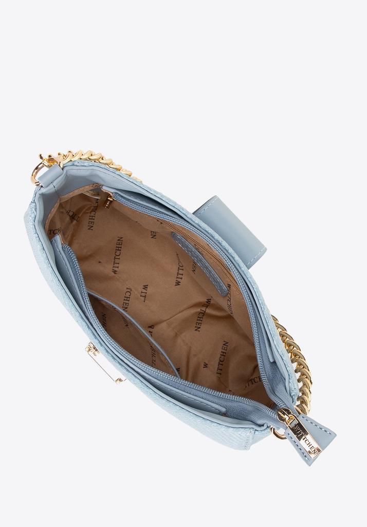 Sac bandoulière femme Wittchen, Tressé Bleu, Polypropylène