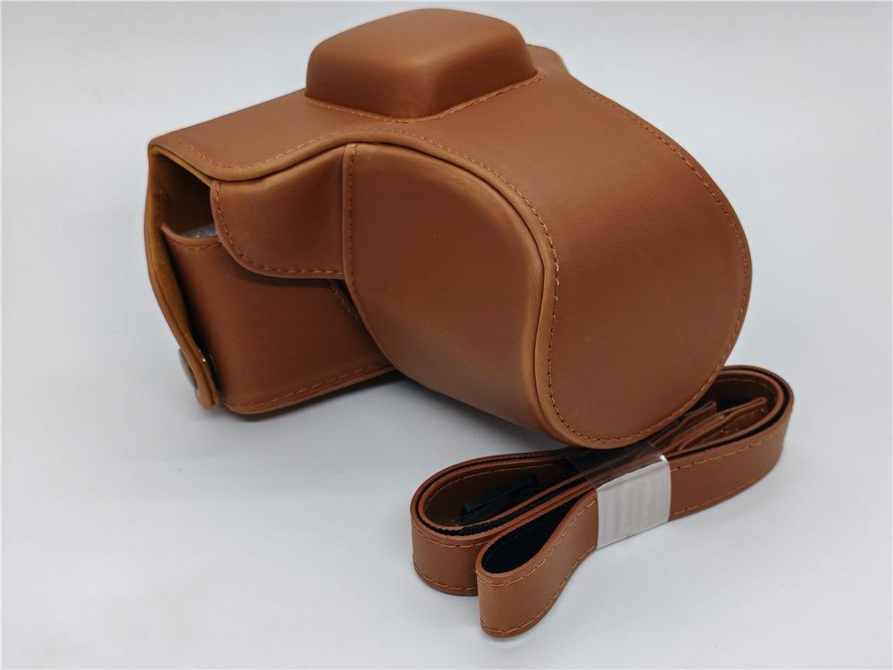 PU Leather Camera Case Bag For Olympus EPL3 EPM1 E-PL3 E-PM1 Cover With Strap