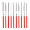10 ცალი Diamond Needle File Set 3x140mm Min Needle File Kit ქვის შუშის ლითონის კვეთის ხელნაკეთი ხელსაწყოების ნემსის ფაილების ნაკრები