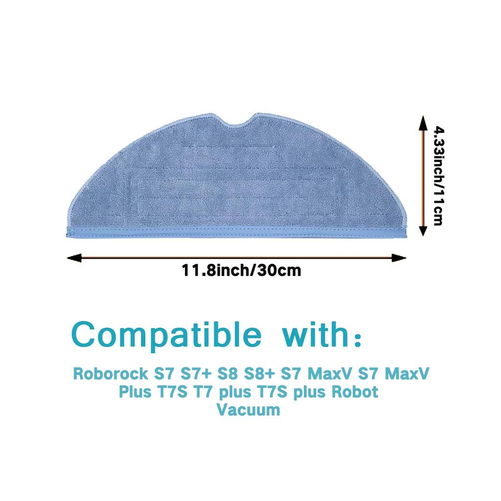 Vacuum Mop Replacement Pads for Xiaomi Roborock S7 Roborock S7+ Roborock S7 MaxV Roborock S8/S8+ Roborock S7 MaxV Plus